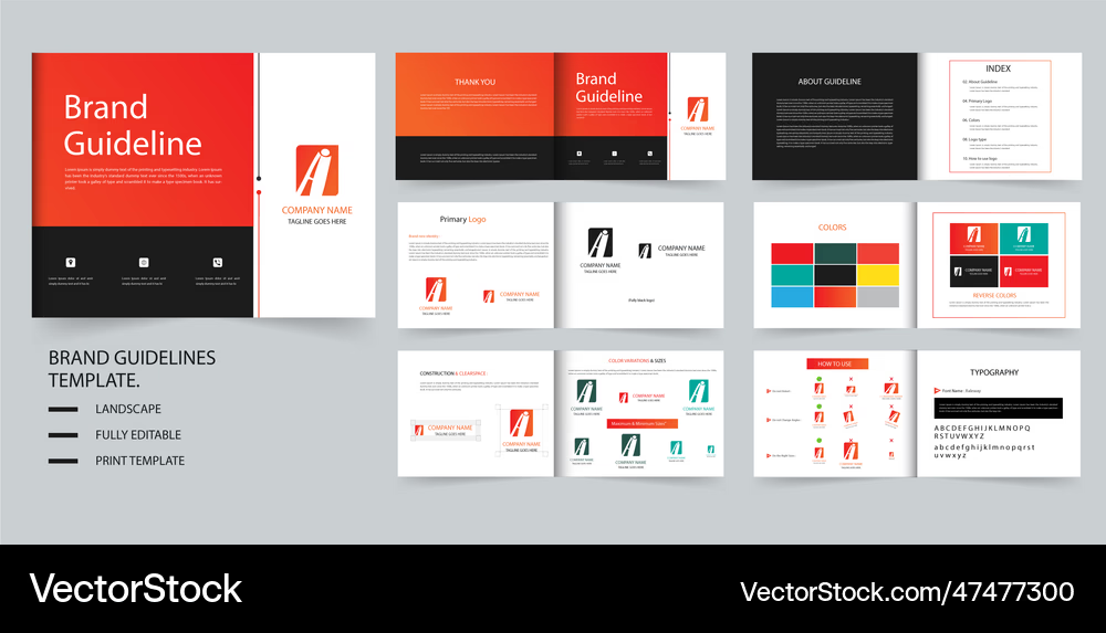 Branding and graphic design layouts